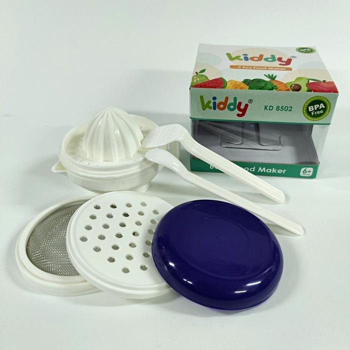 TERMURAH Kiddy Baby Food Maker Set 7 in 1 Pack - Alat makan bayi mpasi / saringan mpasi / peralatan 