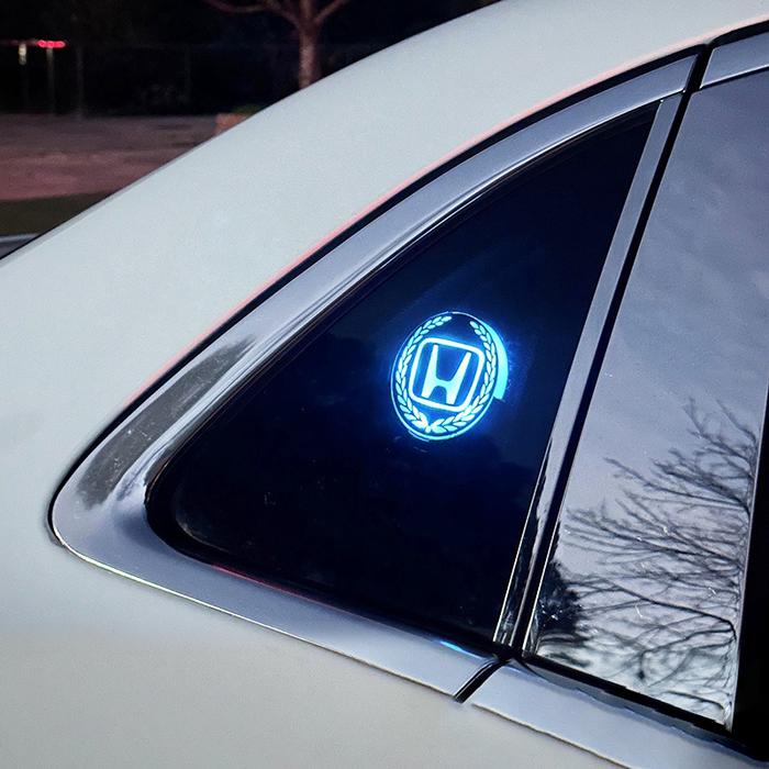 Car Front Grille Trunk Logo LED Atmosphere Lamp Auto Accessories For Honda Mugen Power Civic Accords