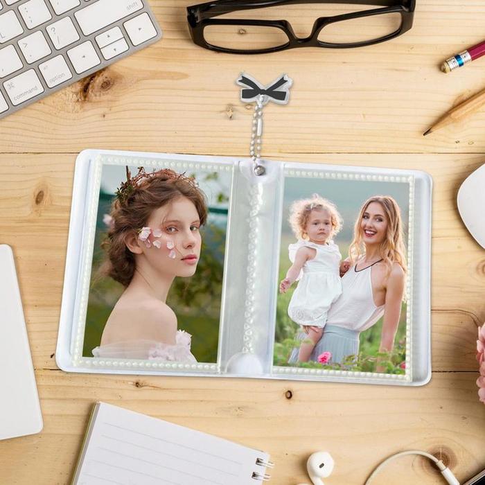 Photocard Album Book Heart Hollow Kpop Photocard Sleeves 40 Pockets Water Resistant Photocard Binder