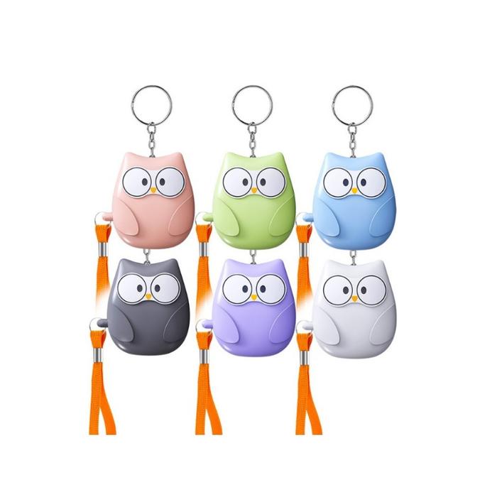 2024 Small and Easy To Carry Anti-attack Self-defence Alarm Rechargeable Battery Loud Key Chain 130d