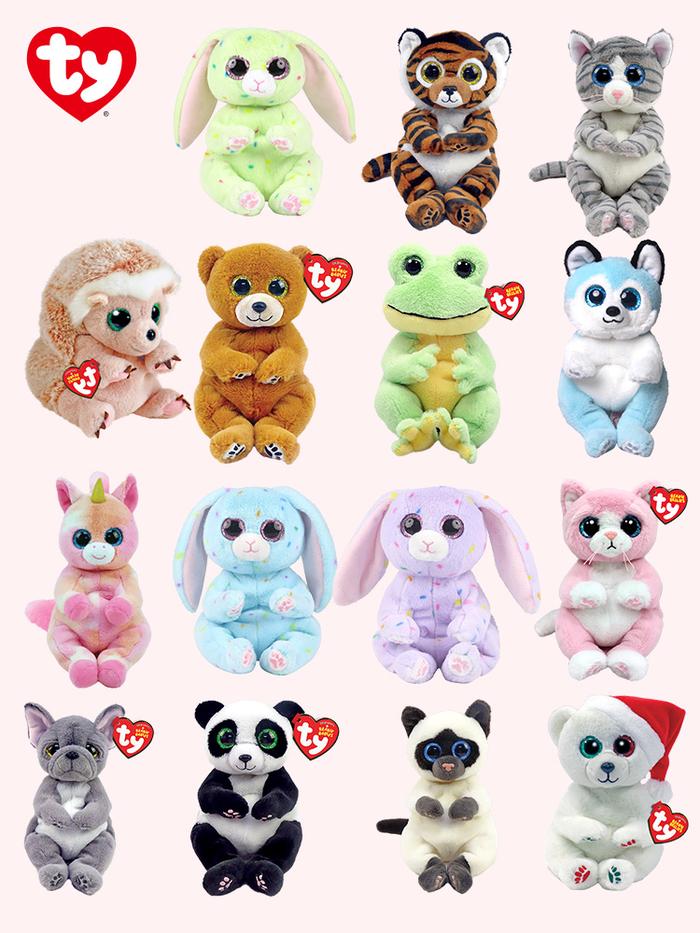 Ty Bellie Mango Lillibelle Mitzi Jenny Cuddly Green Frog Snapper Peach Bunny Siamese Cat Plush Stuff