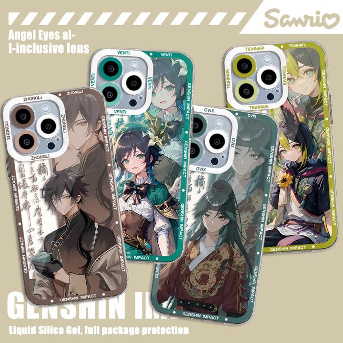 Genshin Impact Tighnari Zhongli Phone Case For Samsung S24 S23 S22 S21 S20 S10 FE Note20 Note10 Plus