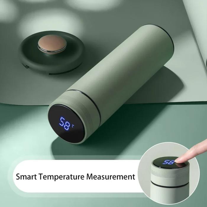 500ML Tea Water Separation Intelligent Insulated Mug Thermos Flask Stainless Steel Vacuum Kettle Cof