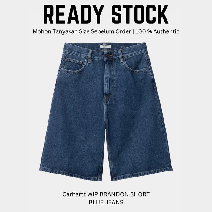 CARHARTT WIP BRANDON SHORT BLUE JEANS | CELANA PENDEK JEANS WANITA ORIGINAL 100 %