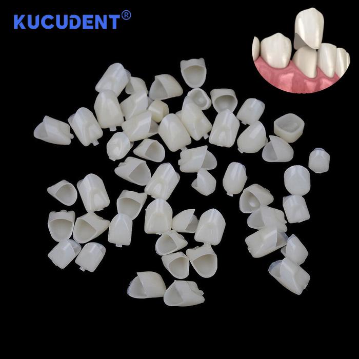 KUCUDENT 1 Box Dental Temporary Crown Veneers Anterior/Posterior Resin Teeth Veneer Dentistry Access