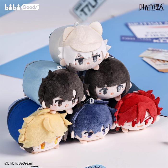 Anime LINK CLICK Shiguang Daili Ren Lu Guang Cheng Xiaoshi Qiao Ling Plush Keychain 8.5cm Doll Toy P