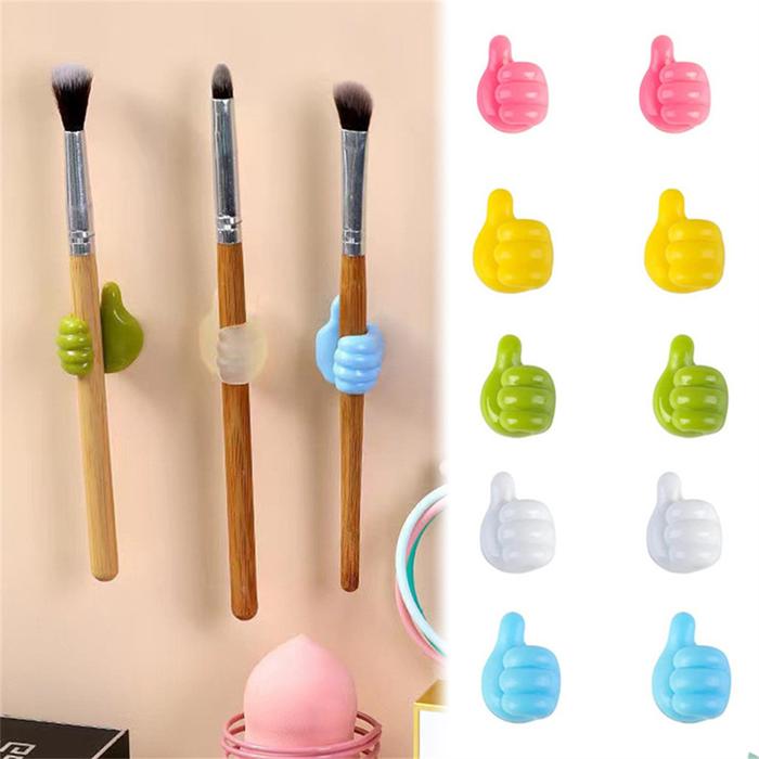Hand-shaped Rubber Holder Glasses Cable Power Cord Charging Line Self Adhesive Mini Hook Storag Orga