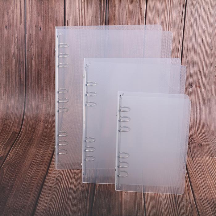 6 Holes Ring Binder B5/A5/A6 Notebook Planner Cover Matte File Folder Office School Stationery Suppl
