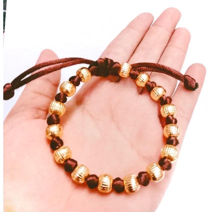 gelang//gelang rajut//perhiasan//gelang lapis emas//replika emas