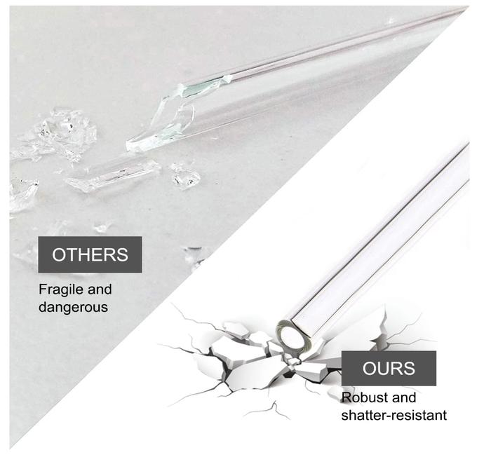 Stanley Cup Glass Straws, 6 Reusable Straws with Cleaning Brush Compatible Stanley 40oz Stanley Cup