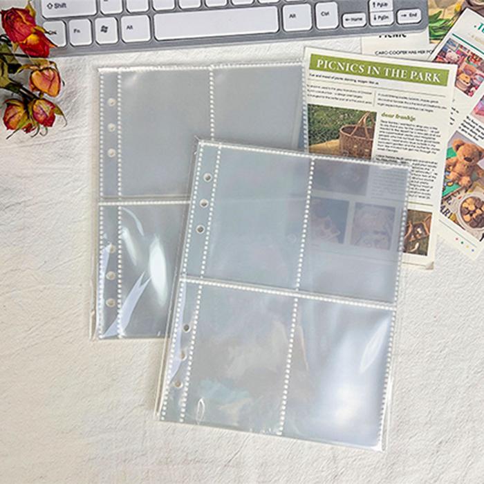 A5 Clear Album Binder Photocards Holder Storage Collesction Sheet Book & Photo Organizer Journal Dia