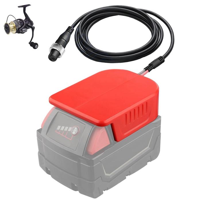 B03C-Battery Adapter For Milwaukee 18V M18 Battery For Daiwa BM2300/For Shimano 14.4V Beastmaster 90
