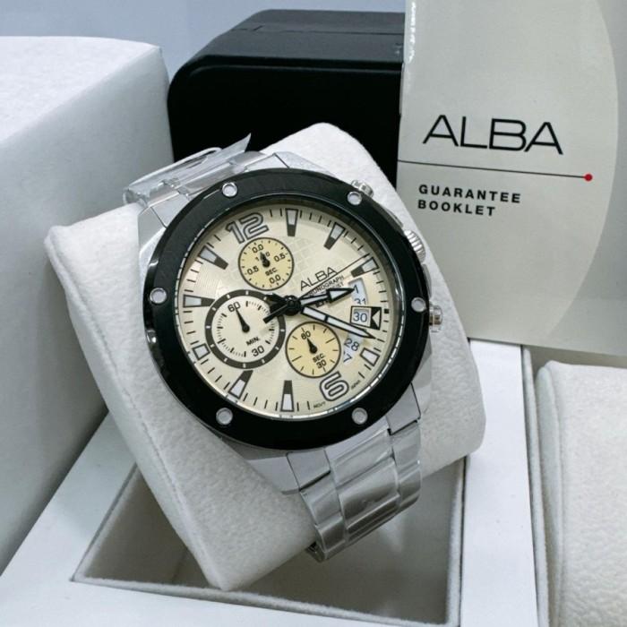 ALBA AM3983#AM3983#AM3983X1#ALBA AM3983X1#JAM TANGAN PRIA ALBA CRONOGRAPH AM3983X1