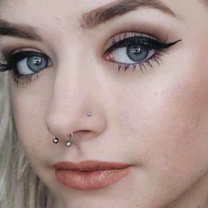 16G Surgical Steel Mixed-size Nose Septum Rings Piercing Needles Kit Horseshoe Cartilage Helix Tragu