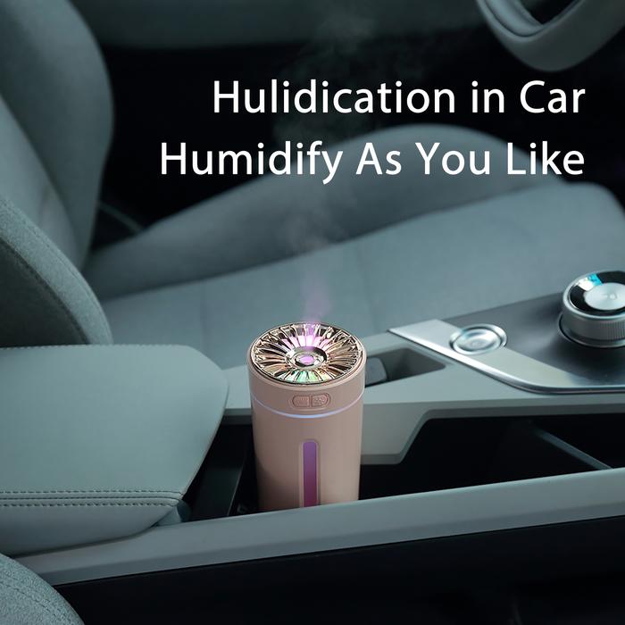 Vehicle-mounted Humidifier 300ml Mini Portable Spray Air Freshener Home LED Small Essential Oil Vapo