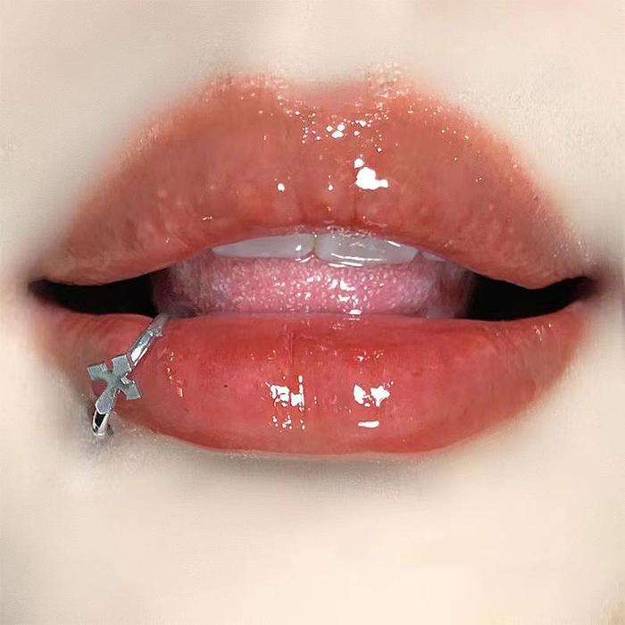 Stainless Steel Lip Ring Hinged Star Bites Piercing Nose rings Earrings Spicy Girl Heart Vertical La