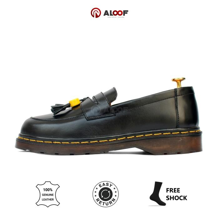 36-45 Aloof SMILE - Sepatu Loafers Penny Pria Wanita Kulit Original