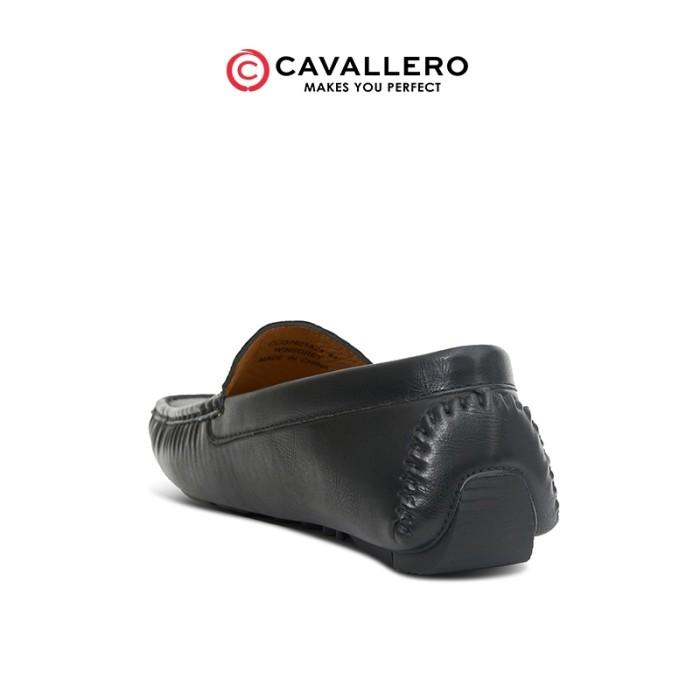Sepatu Pria Casual Loafers Cavallero Winsgrey Black