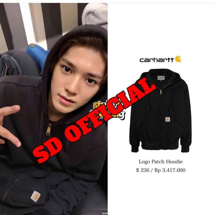 Jaket Hoodie Jumper Zipper Nct Taeyong Logo Carhat Di Kantong