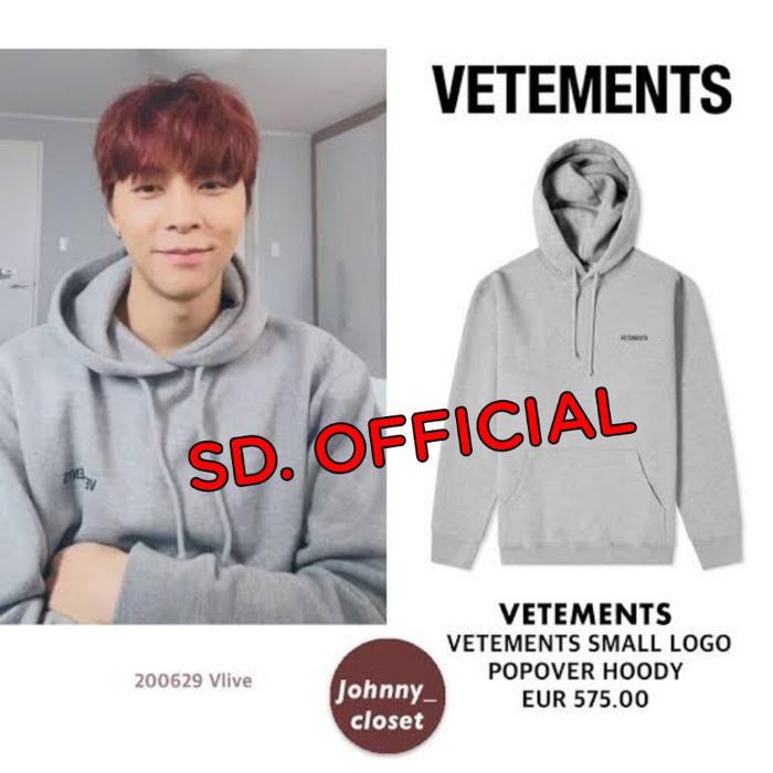 Jaket Hoodie Jumper Nct Jhonny Vetements Logo