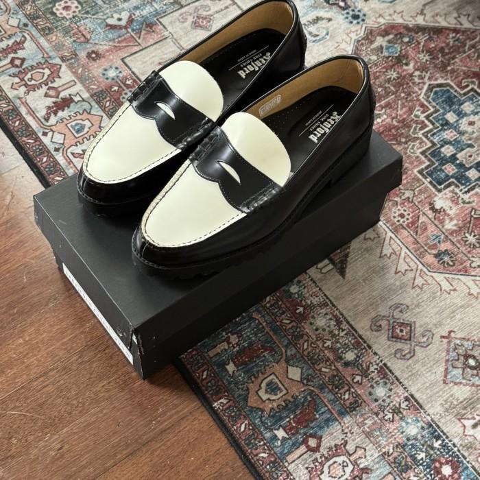 The Kenford Fine Shoes Tank Sole Loafers Japan Black White