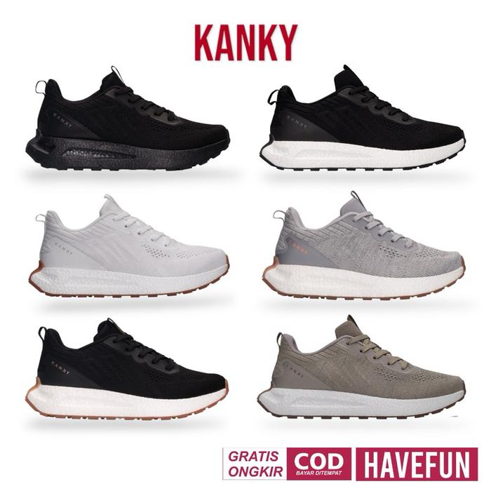Casual - Kanky Story Honjo Black White Khaki Beige Allblack Original - Sneakers Casual Sport