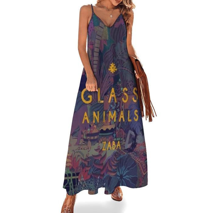 Glass Animals Zaba Sleeveless Dress beach dresses purple dress