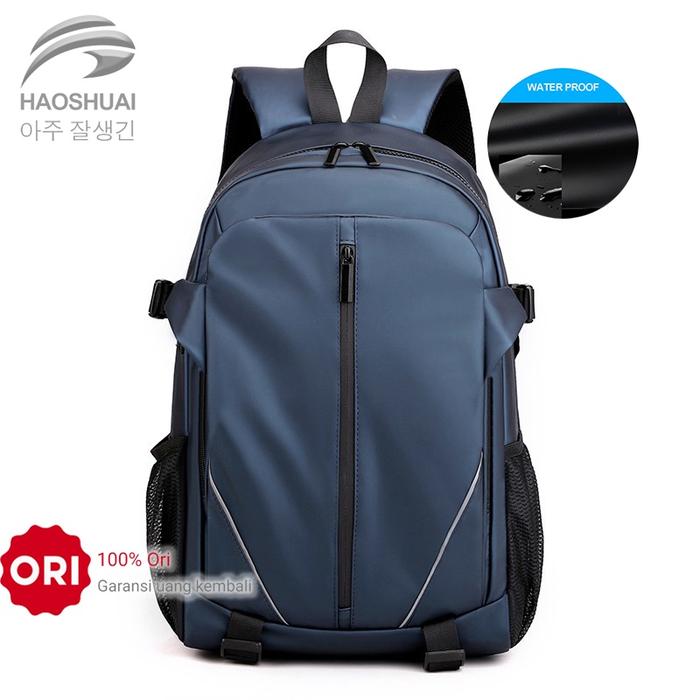 ORIGINAL Tas Ransel Pria HAOSHUAI 3401 Anti Bahan Dol lotto Coated READY STOCK