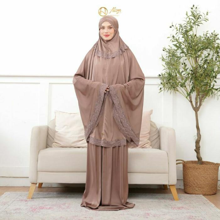 Mukena Silk Premium Alina Edition Alisya By Olive | Mukena Dewasa Luxury Lux