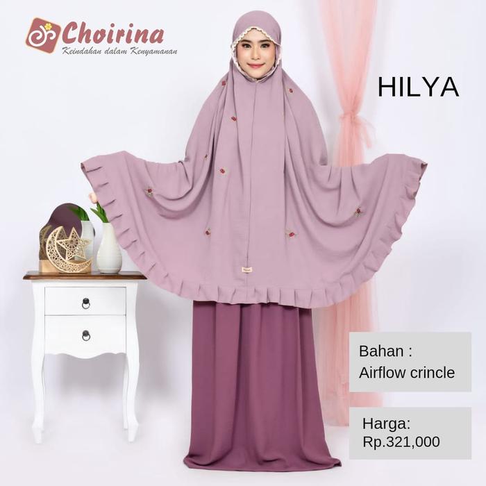 JUAL MUKENA TERBARU CHOIRINA HILYA BAHAN AIRFLOW CRINCLE