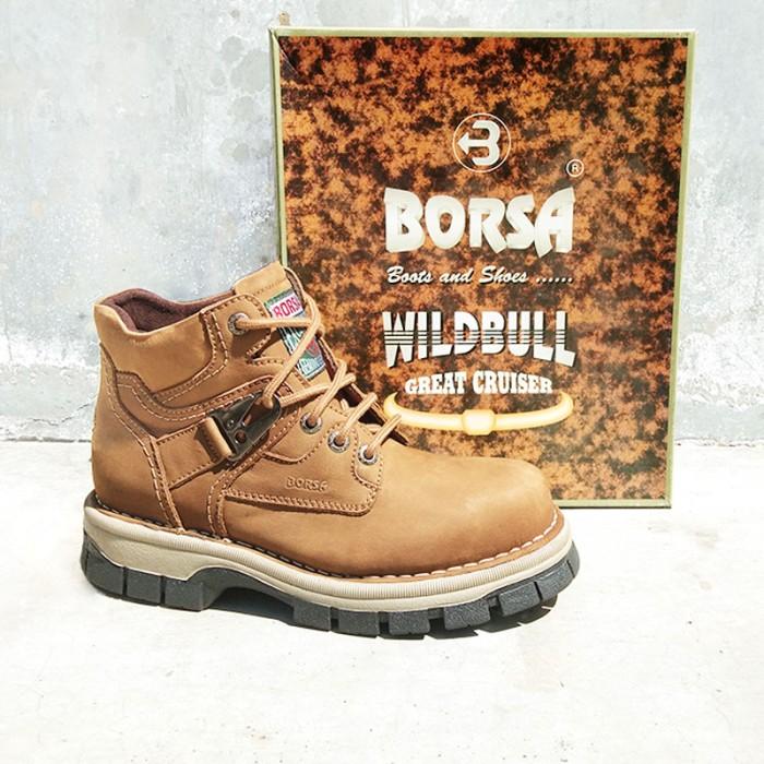 Sepatu Boots Kulit Borsa Stout - Original Leather Boots