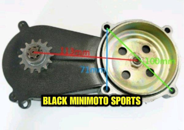 Gearbox Motor mini Trail 49cc Mesin Tarik - Girbox Mini Cross 50cc - Gear Box Mangkok Rumah Kopling
