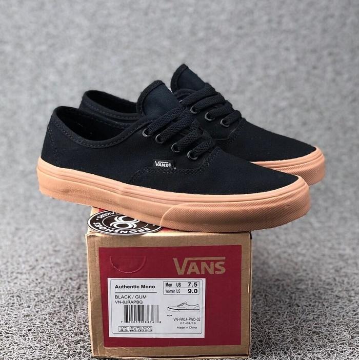 SEPATU VANS TERBARU TERMURAH SEPATU SNEAKERS PRIA VANS OLDSKOOL BLACK BROWEN HITAM COKLAT POX30 SOL 