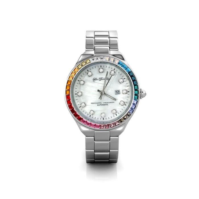 Rainbow Shell Watch - Jam Tangan Crystal Premium by Her Jewellery