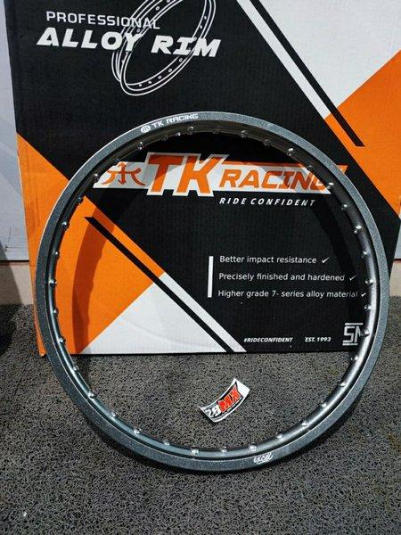 VELG PELAK TK JAPAN EXCEL 120 RING 17 TITANIUM KULIT JERUK NEW OLD STOK HARGA UNTUK 1BIJI BARANG BAR