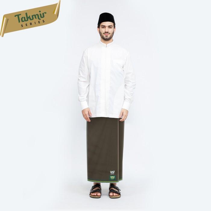 Lili_ Sarung BHS Cosmo Takmir Motif K26 PPF Olive Muda