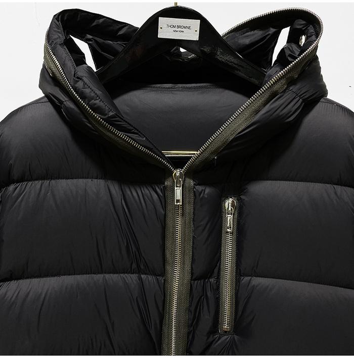 2022 Rick Men Down Jackets Masked Zipper Down Jacket Winter Coat Warm