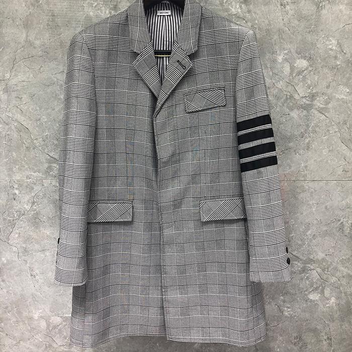 Tb Thom Suit Autunm Winter Men'S Jackets Fashion Brand Overcoat Black