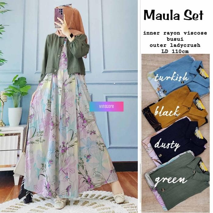 MAULA SET VINSTORE DRESS BAJU LEBARAN