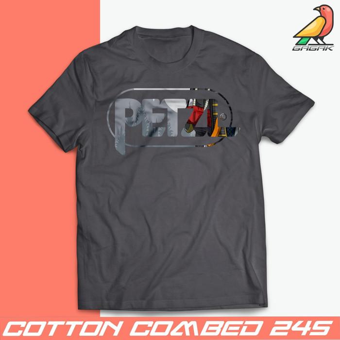 PROMO kaos baju outdoor pendaki gunung petzl logo 4 pria dan wanita [ gagak outdoor ] NEW