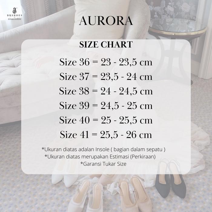BRSHOES X NISACOOKIE AURORA Shoes Heels Sandal Brukat Wanita Hak Kaca Transaparan
