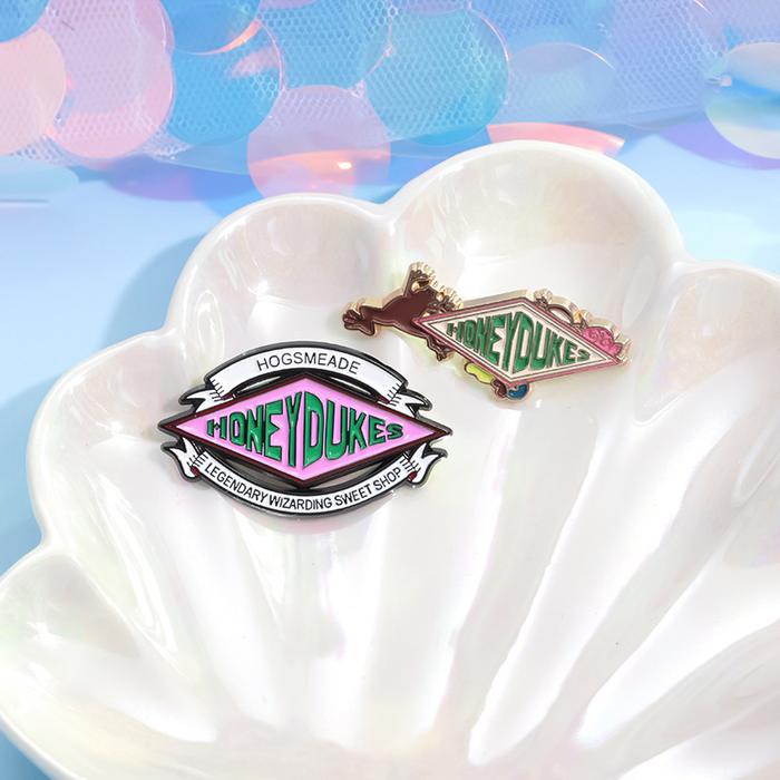 Timeless Best Deals Honey-Dukes Brooch Sweet Chocolate Candy Dessert Store Badge Magic School Sign L