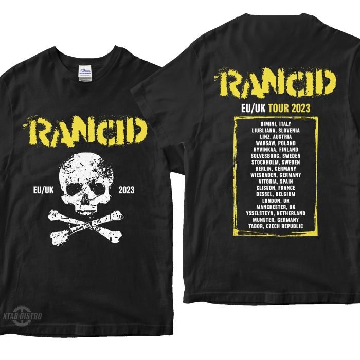 PROMO Kaos RANCID TOUR europe uk tshirt band punk Rancid and out come the wolves metal NEW