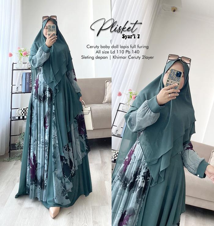 Humaira99 Gamis Syari Muslim Dress Hijab Muslimah Atasan Wanita Longdress Busui Terbaru Terlaris Pes