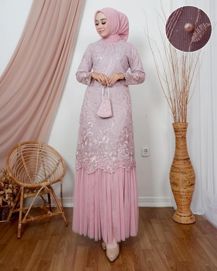 Gamis Dress Tutu Super Mewah Kekinian Viral 2023 Terlaris - Gamis Pesta Pernikahan Model Style Modis