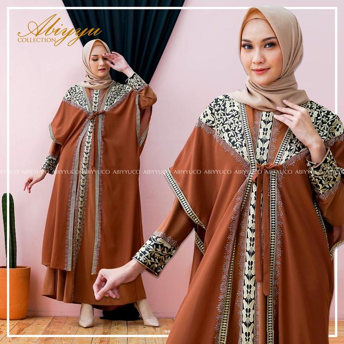 Abiyyuco TA8016|Abaya Turkey Hitam dan Warna /Abaya Jumbo / Ready size S (LD88 cm), M, L, XL, XXL, X