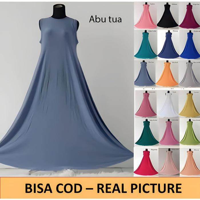 Gamis s Yukensi/Inner/Lekbong/Kutung/Manset/Gamis Kutung Bsize LD 120 CM Singlet Inner Long 140 CM J