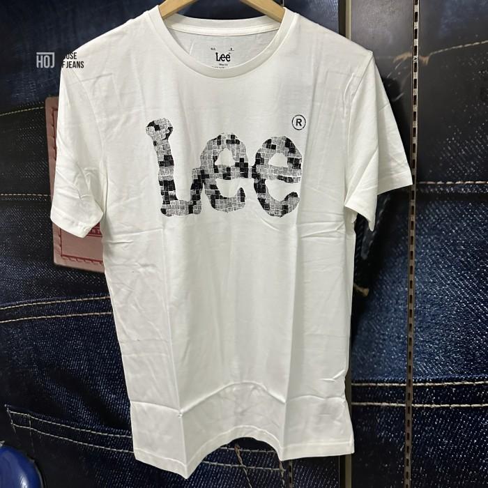 PROMO Kaos Pria sisa Export! Lee Tshirt Logo Slim Fit 100% Original TSM258 NEW