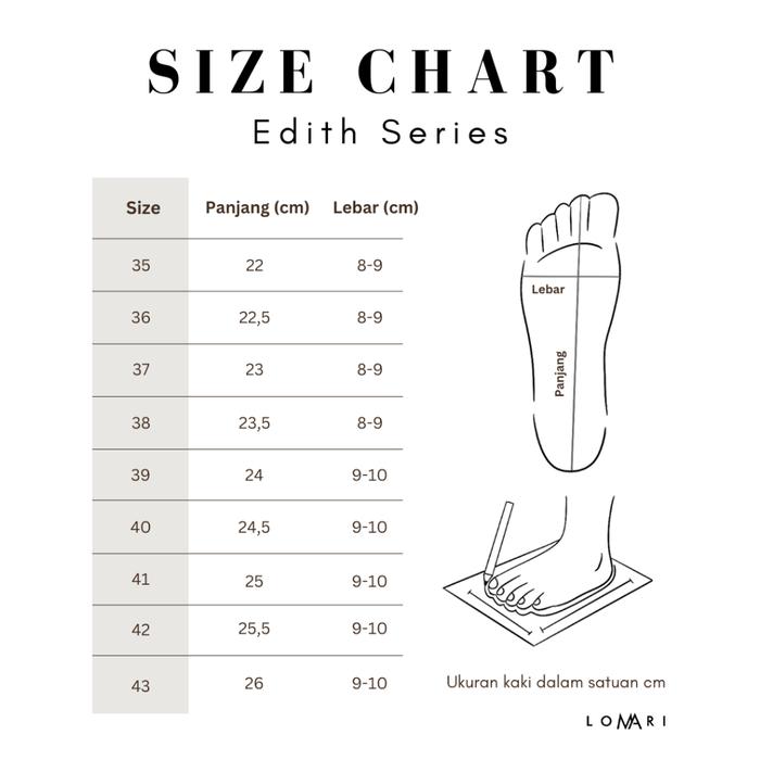 EDITH SERIES LOMARI - Sepatu Heels Wanita