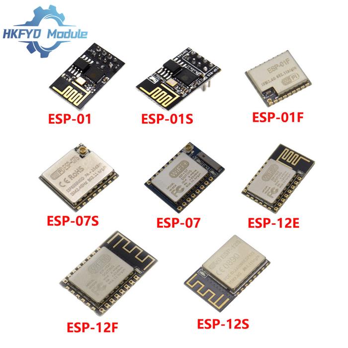ESP8266 ESP-01 ESP-01S ESP-01F ESP-07 ESP-07S ESP-12 ESP-12E ESP-12F ESP-12S serial WIFI wireless mo